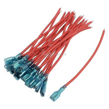 20 Pcs 6.3mm Crimp Terminal Cable Female Spade Connector Wire 2024 - buy cheap