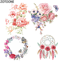 ZOTOONE Simple Flowers Iron on Patches for Clothing Dreamcatchers Heat Transfers on Clothes for T-shirts Stickers Applications E 2024 - buy cheap
