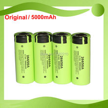 Free shipping!!! 4PCS/LOT Original 3.7V 26650A 26650 5000mAh Max 10A Discharge Battery for Panasonic 2024 - buy cheap