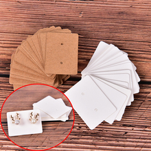 100 Pcs Shining Paper Hang Cards Jewelry Display Cards Ear Studs Hanging Display Holder Marking Garment Prices Label Tags 2024 - buy cheap