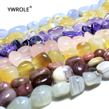 Irregular Shape Natural Stone Beads Amethys Rose Agat Quartz Charoites For Jewelry Making DIY Bracelet Necklace 15''Wholesale 2024 - buy cheap