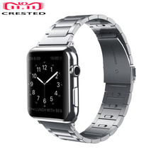 Correia de aço inoxidável, pulseira para apple watch band 5 4 3 44mm/40mm 42mm/38mm, iwatch band 5, acessórios de relógio 2024 - compre barato