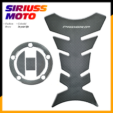 Pegatina de tapa de Gas de resina de aspecto de carbono y funda protectora de tanque para Suzuki SV650 SV650A SV650S 2003-2009 2024 - compra barato