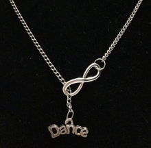 5 pcs Fast delivery I love to dance  infinity charms collar necklace sweater chain tone dance women mens  jewelry gifts 2024 - buy cheap