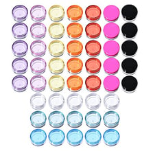 50 Pieces Plastic Pot Jars Empty Cosmetic Container with Lid for Creams Sample Make-up Storage, 5 g, 10 Colors 2024 - buy cheap