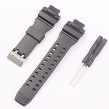 Acessórios para relógio, pulseira de borracha convexa masculina série casio convexa com tamanhos de 28mm 2024 - compre barato