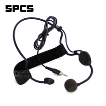 5PCS Wired Headband Headset Microphone 3.5mm Male Screw Plug Professional Condenser Mic Mike For UHF Wireless System Transmitter 2024 - buy cheap