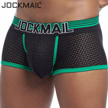 JOCKMAIL New Sexy Men Underwear Boxer Breathable Mesh boxershorts men Male Underpants cueca Gay penis Man Panties Mens Trunks 2024 - buy cheap