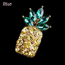 Broche de piña con forma de fruta de cristal, broche para disfraz, accesorio de joyería, novedad, gran oferta 2024 - compra barato