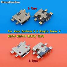 Chenghaoran entrada de conector usb, 2 peças para asus zenfone 5 6 google nexus 7 me370 me571k me370t k008 2024 - compre barato