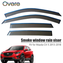 OVERE Новый 1 комплект Дымовое окно дождевой козырек для Mazda CX-5 2013 2014 2015 2016 2017 2018 ABS Vent солнечные дефлекторы защитные аксессуары 2024 - купить недорого
