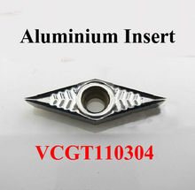 Insertos de aluminio VCGT110304, tomas de fábrica, espuma, barra de perforación, cnc, máquina, envío gratis, 10 Uds. 2024 - compra barato