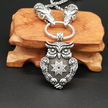 Odin's Raven Link owl Star Alatyr pendant necklace Vintage Women Men Viking Necklace Drop Shipping 2024 - buy cheap