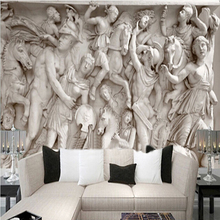 Европейский стиль, ретро, статуэтка, обои, 3D рельефная фигурка, фото, настенные фрески для гостиной, кабинета, настенная живопись 3 D 2024 - купить недорого