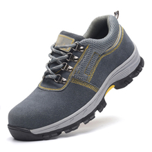 AC13001-zapatos de seguridad para hombre, calzado deportivo con punta de acero, botas de seguridad permeables al aire, con tapa de acero 2024 - compra barato