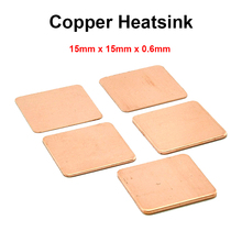 10pcs/lot 15x15x0.6mm DIY Copper Shim Heatsink thermal Pad Cooling for Laptop BGA CPU VGA Chip RAM IC Cooler Heat sink 2024 - buy cheap