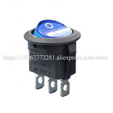 LED miniature Rocker Switch ON-OFF wateproof Rocker Switch KCD1-8-101N button with light switch 2024 - buy cheap
