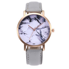 Relógio analógico redondo com pulseira de couro, relógio de pulso feminino analógico e com pulseira de couro q4, 2020 2024 - compre barato