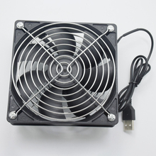 Вентилятор охлаждения для беспроводного маршрутизатора, 5 в постоянного тока, USB, 120 мм, 120x120x25 мм, 12 см 2024 - купить недорого