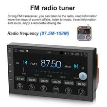 Автомобильный аудио плеер 7 дюймов Android 7,1 автомобильное радио стерео MP5 четырехъядерный 3G WIFI двойной 2DIN плеер GPS FM передатчик 2024 - купить недорого
