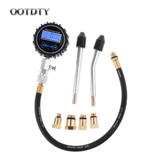 OOTDTY Compression Tester Pressure Gauge Tester Kit Motor Auto Petrol Gas Engine Cylinder Motorcycle Pressure Gauge with Adapter 2024 - buy cheap
