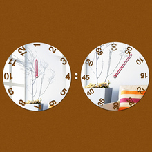 2019 hot venda direta real Gêmeos espelho acrílico adesivos de parede novidade moda relógio sala relógio de quartzo relógio novo 2024 - compre barato