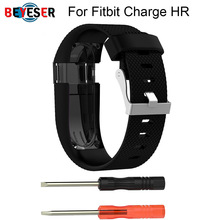 Correa de silicona para Fitbit Charge HR, repuesto de pulsera para Fitbit Charge HR, rastreador de actividad, hebilla de Metal 2024 - compra barato