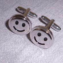 Free shipping  Circle smiley cufflinks ceremonized sunshine life 2024 - buy cheap