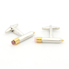 Men's Pencil Cuff Links Copper Material Golden Color 2024 - buy cheap