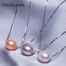 YIKALAISI-collar de perlas 2017, gargantilla de perlas naturales, colgante, joyería de perlas, joyería de plata de ley 925 para mujer 2024 - compra barato