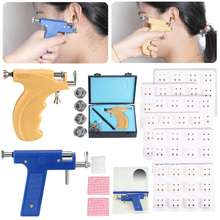 Kit de herramientas profesionales para Piercing, Kit de pistola para Piercing de oreja, pendiente dorado, oreja, nariz, ombligo, cuerpo, sin dolor, seguro, estéril, H-S 2024 - compra barato