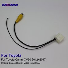 Original Video Input Switch RCA Adapter Connector Convertor Wire Cable For Toyota Camry XV50 2012-2017 Rear View Camera 2024 - buy cheap