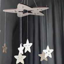 Baby Rattles Mobile Wooden Wind Chimes Stars Bell Bead Toys for Kids Room Bed Hanging Tent Decor Photography Props beads pendant 2024 - buy cheap
