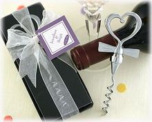 wedding party favor gift and giveaways for guests--Tuxedo Heart Corkscrew in Gift Box bridal shower favors 80pcs/lot 2024 - buy cheap