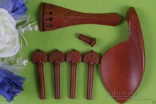 1 set 4/4 violin ebony parts,jujube wood tailpiece peg chinrest endpin #45 2024 - buy cheap