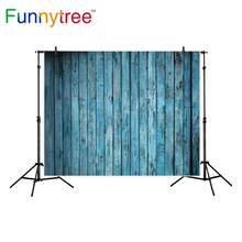 Фон Funnytree для фотосъемки синий Королевский абстрактный деревянный пол фотография 2024 - купить недорого