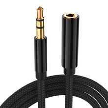 Удлинительный кабель для наушников 3,5 мм, разъем 3,5 мм для наушников типа «Папа-мама», автомобильный Удлинительный кабель, код Aux для наушников громче 2024 - купить недорого
