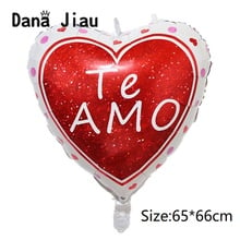 LOVE Valentine's Day Red Heart Wedding Party Decoration Foil Balloons Helium Ballon Love Gift Anniversary Day Balls 2024 - buy cheap