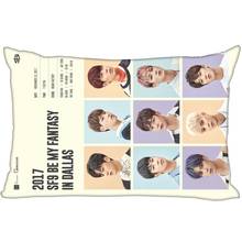 Hot Korea-Pop Custom SF9 Satin Pillowcase 35x45cm (one side) Printed Zipper Silk PillowCover Custom Logo gift 2024 - buy cheap