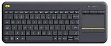 Logitech-teclado com controle multimídia e touchpad embutido k400 plus, sem fio, sensível ao toque 2024 - compre barato