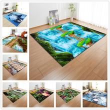Rural Scenery 3D Carpets for Living Room Area Rugs Home Textile Soft Flannel Kids Crawl Mats Child Room Play Large Size carpet 2024 - buy cheap