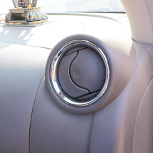 Jameo Auto 2 unids/set ABS cromo ventilación Interior decoración Trim pegatina para Nissan Sunny de marzo de 2011 - 2016 2024 - compra barato