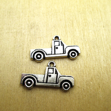 20pcs- 14x26mm Pickup truck Charms  Pendants, DIY Supplies, Jewelry Making DIY necklace/ bracelets  charms antique silver tone 2024 - buy cheap