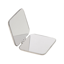 Mini bolso quadrado espelho compacto completo de aço inoxidável cosméticos bolsa maquiagem espelho de ampliação para mulher 2024 - compre barato