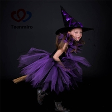 Maleficent Evil Queen Tutu Dress for Girls Cosplay Witch Costume Kids Halloween Clothes Fancy Girl Party Dress Children Clothing 2024 - buy cheap