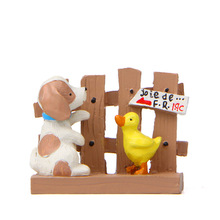 Figuras de acción de PVC para niños, juguetes de decoración para el hogar con figuras de acción de perro, Zakka, La Valla, cachorro, pato, 1 unidad 2024 - compra barato