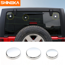 Shineka-kit para moldagem de botões de vidro traseiro, cobertura de para-brisa, jeep wrangler jk 2005-2012 2024 - compre barato