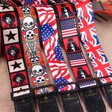 YUEKO Thermal transfer multiple styles guitar strap high quality acoustic electric bass straps guitar accessories parts 2024 - buy cheap