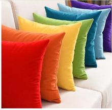 multi solid color velvet cushion cover sofa decorative lumbar pillowcase throw pillow cover backrest home decor 2024 - buy cheap