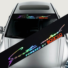 Letras refletoras a laser para mazda 6, adesivos para decalque de janela frontal de carro para honda camry civic 2024 - compre barato